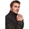 Dvoubarevná fleecová mikina Urban Classics se stojáčkem (Velikost L, Barva zelená olivová - černá)
