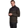 Dvoubarevná fleecová mikina Urban Classics se stojáčkem (Velikost L, Barva zelená olivová - černá)