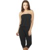 3/4 Capri mírně elastický overal s odhalenými rameny Urban Classics černá