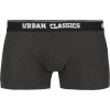 Pánské boxerky s elastanem Urban Classics 2 ks v balení Urban Classics černá - šedá uhlová