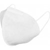 Obličejová maska tvarovaná z netkané textilie s antibakteriální úpravou (Barva bílá, Velikost uni)