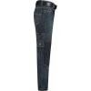 Odolné pracovní unisex kalhoty jeany s Cordurou v oblasti kolen (Barva modrá denimová, Velikost 32/34)