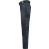 Odolné pracovní unisex kalhoty jeany s Cordurou v oblasti kolen (Barva modrá denimová, Velikost 32/34)
