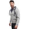 Pánská oboustranná mikina James and Nicholson se zvýšeným límcem 380 g/m (Barva modrá azurová - modrá námořní, Velikost 3XL)