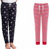 Pohodlné dětské pyžamové kalhoty na doma s proužky / hvězdičkami, 5-13 let