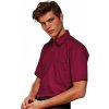 Pánská popelínová pracovní košile Premier Workwear s krátkým rukávem (Barva Black (ca. Pantone Black C), Velikost 37 (14H))