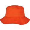 Keprový klobouček s příměsí elastanu Flexfit oranžová