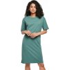 Oversize šaty Urban Classics s rozparkem z organické bavlny (Barva černá, Velikost 3XL)