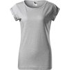 Dámské směsové tričko Fusion Malfini 65 % polyester, 35 % bavlny (2. jakost) (Velikost XS, Barva stříbrný melír)