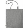 Nákupní taška Shopper Planet z předrecyklované bavlny (Velikost 38 x 42 cm, Barva šedá světlá)