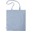 Nákupní taška Shopper Planet z předrecyklované bavlny (Velikost 38 x 42 cm, Barva šedá světlá)