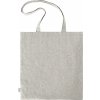 Nákupní taška Shopper Planet z předrecyklované bavlny (Velikost 38 x 42 cm, Barva šedá světlá)