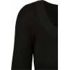 Dámský sexy svetřík s hlubokým výstřihem Urban Classics (Barva černá, Velikost 3XL)