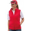 Měkká lehká mikrofleecová unisex vesta Gilet (Velikost S, Barva červená)