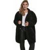 Ležérní dámský kožešinkový oversize kabátek Urban Classics (Barva černá, Velikost 3XL)