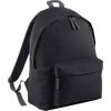 Maxi fashion batoh se zadním polstrovaným dílem 22 l (Velikost 34 x 45 x 23 cm, Barva černá - šedá grafitová)