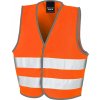 Dětská reflexní vesta na suchý zip (Barva červená vínová, Velikost L (10-12))
