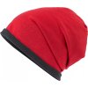 Fleecová elastická beanie čepice Myrtle beach červená