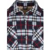 Zateplená oversize mikina s kožíškem a oddělitelnou kapucí Urban Classics (Velikost L, Barva modrá námořní - červená)