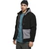 Fleecová bunda Sherpa s kožíškem (Velikost 3XL, Barva černá - šedá tmavá)