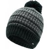 Pletená čepice s fleecovou podšívkou a bambulí (Barva Amber Glow-Ebony Grey)