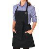 Zástěra s velkými kapsami, vhodnými na tablety Le Chef Prep černá