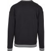 Sportovně střižená pánská mikina s kontrastními lemy Urban Classics (Barva černá - černá, Velikost L)
