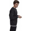 Sportovně střižená pánská mikina s kontrastními lemy Urban Classics (Barva černá - černá, Velikost L)
