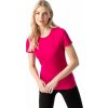 Dámské mírně prodloužené strečové triko Skin Fit s elastanem 165 g/m (Barva růžová světlá, Velikost L)
