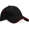 5 panelová čepice Ultimate Sandwich Peak Beechfield Black/Classic Red