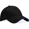 5 panelová čepice Ultimate Sandwich Peak Beechfield Black/Bright Royal