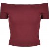Elegantní dámský top do pasu se spadlými rameny