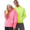 Zářivá mikina Just Hoods ve fluorescentních barvách s přední kapsou a kapucí (Velikost S, Barva zelená fluorescentní)