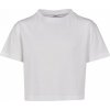 Dívčí bavlněné crop top tričko do pasu (Barva šedá melír, Velikost 110/116)