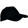 Dětská 5 panelová kšiltovka z funkčního materiálu (Barva černá)