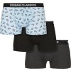 Slim fit boxerky Urban Classics s elastanem, 3 ks v balení (Barva boxerky-UC-3, Velikost 3XL)