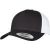 Dvoutónová retro Trucker kšiltovka 5 panelů Flexfit černá - bílá
