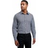 Pánská popelínová košile Gingham s drobným kostkovaným vzorem (Barva černá - bílá, Velikost 3XL)