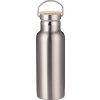 Stříbrná termoska s bambusovým víčkem 500 ml AveTech