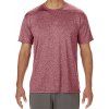 Performance® Core T-Shirt Gildan červenohnědá tmavá melír