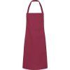 Číšnická zástěra Bib Press Stud Karlowsky červená tmavá