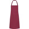 Číšnická zástěra Bib Press Stud Karlowsky červená tmavá