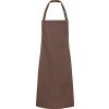 Číšnická zástěra Bib Press Stud Karlowsky hnědá světlá