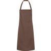 Číšnická zástěra Bib Press Stud Karlowsky hnědá světlá