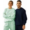 Organická unisex bavlněná mikina bez kapuce s Fairtrade cetifikací (Velikost XS, Barva šedá melír)