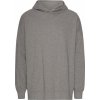 Unisex oversize organická mikina s kapucí (Velikost XS, Barva šedá melír)