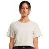 Dámské crop top tričko do pasu s příměsí elastanu (Velikost XS, Barva černá)