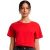 Dámské crop top tričko do pasu s příměsí elastanu (Velikost XS, Barva černá)