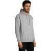 Přiléhavá unisex klokanka Snake s podšívkou z česaného fleecu, šedá melange, vel.XXL