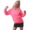 27180 zariva mikina just hoods ve fluorescetnich barvach s predni kapsou a kapuci zluta fluorescentni vel m